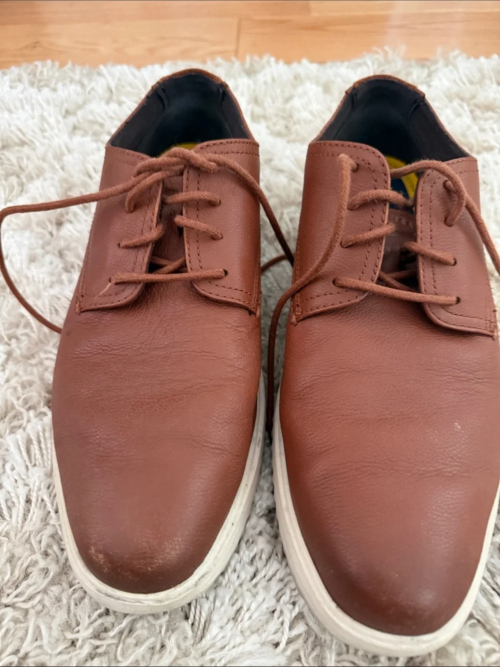 Cole Haan Men's Tan-Brown Leather Derby Sneakers